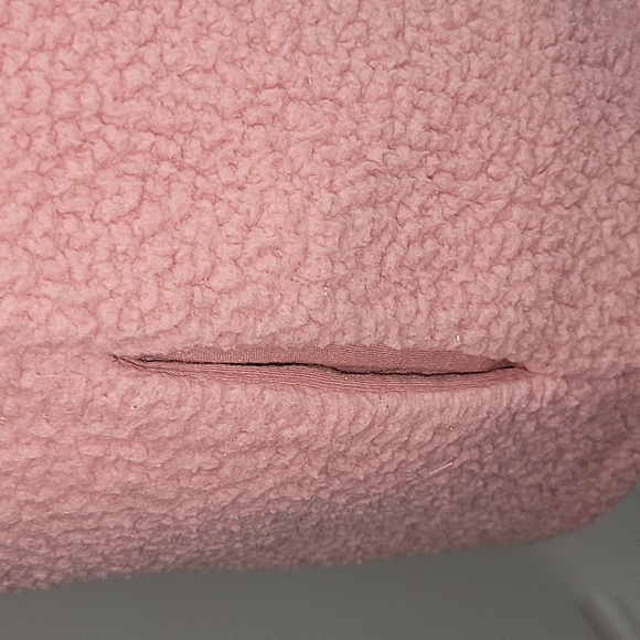 Victoria's Secret PINK Full Zip Sherpa Vest Jacket Smokey Rose Light Pink Size S - Picture 8 of 10